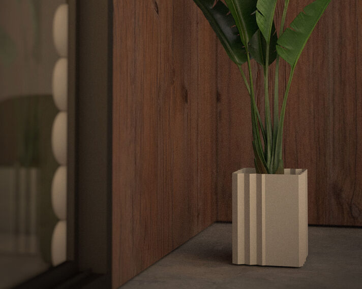 Jardinière ondulée Lyna