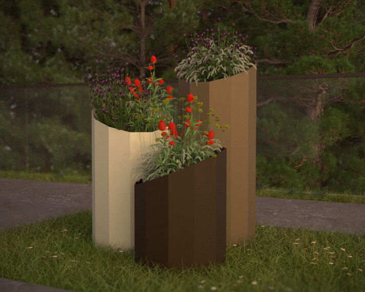 Jardinière biseautée Vega